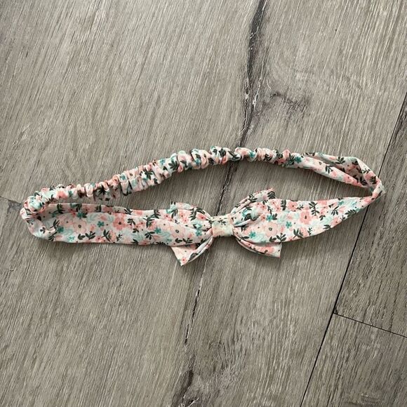 Unbranded Baby Girl’s 4-Piece Floral, Denim, Pink, Green Bow Headbands NB-12M - Picture 12 of 14